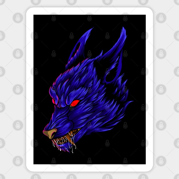 Mythical Wolf Magnet by Atrians